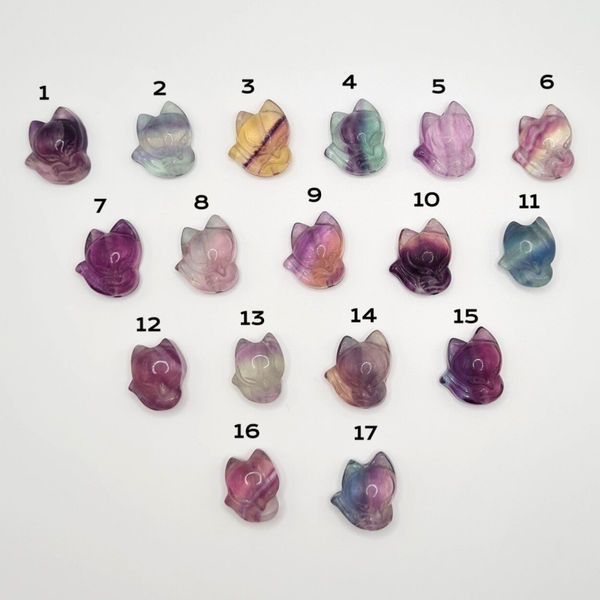 Fluorite charm - 9Tail Fox