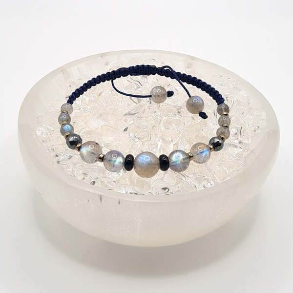 Macramé Bracelet Labradorite