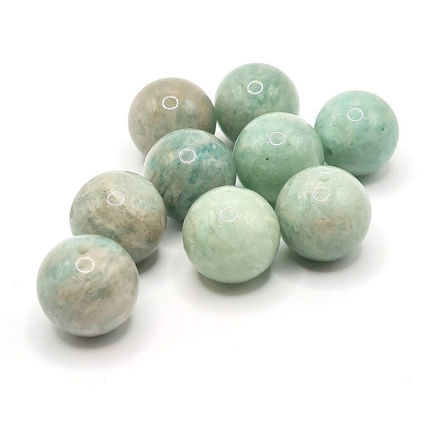 Edelsteen Losse Kralen - Amazonite (10mm) - 10 stuks