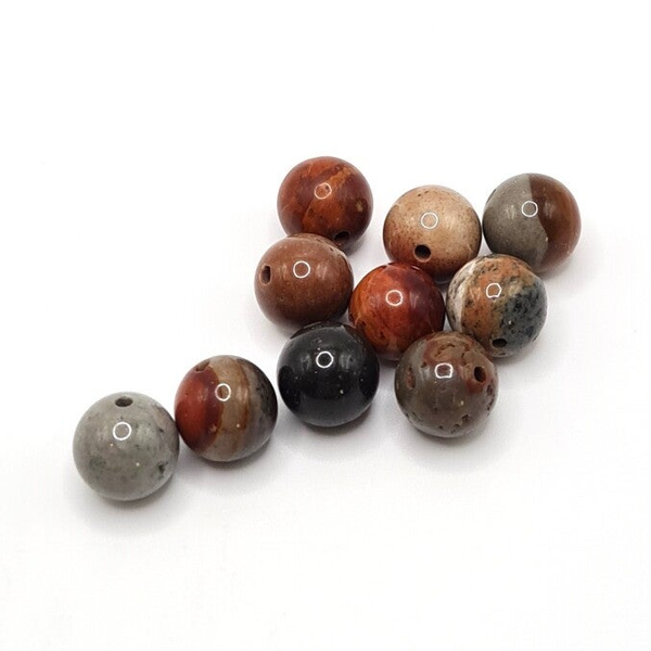 Edelsteen Losse Kralen - Polychrome (8mm) - 10 stuks