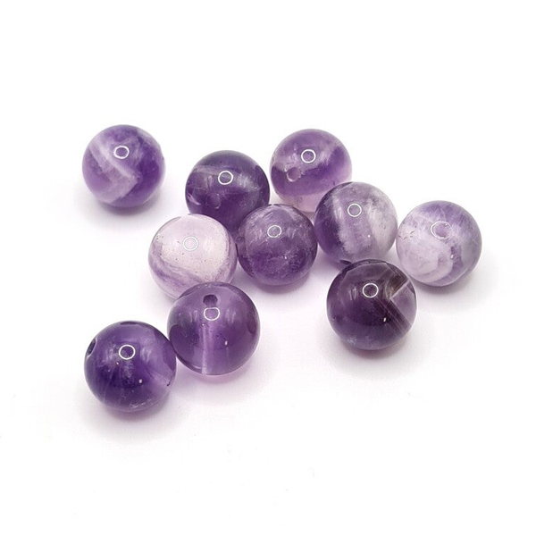 Edelsteen Losse Kralen - Dream Amethyst (8mm) - 10 stuks