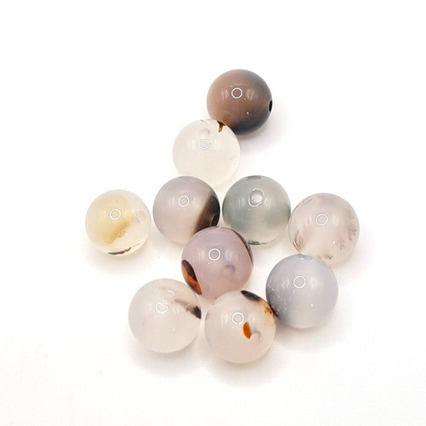 Edelsteen Losse Kralen - Ocean Chalcedony (8mm) - 10 stuks