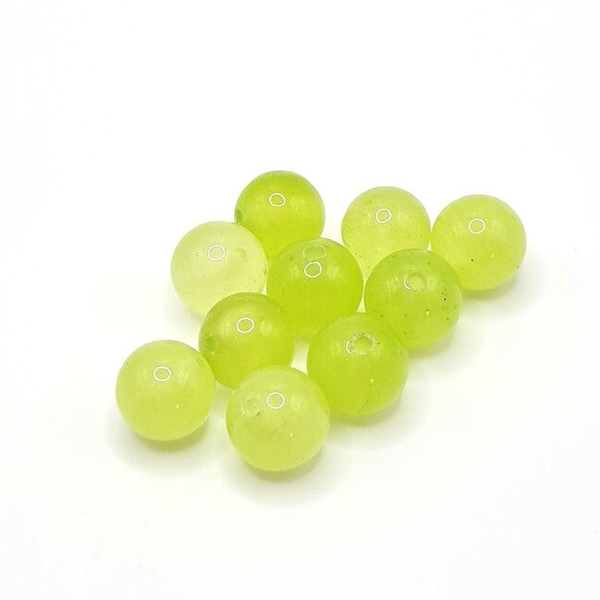 Edelsteen Losse Kralen - "Grape" Chalcedony (dyed-8mm) - 10 stuks