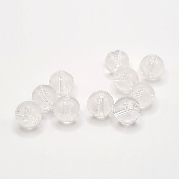 Edelsteen Losse Kralen - Clear Quartz (ongeveer 7-8mm) - 10 stuks