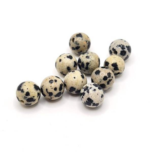 Edelsteen Losse Kralen - Dalmatian Jasper (8mm) - 10 stuks
