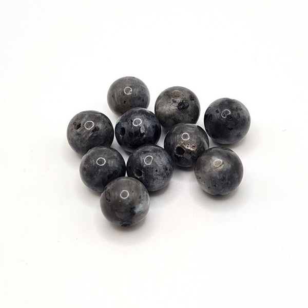 Edelsteen Losse Kralen - Larvikite (8mm) - 10 stuks