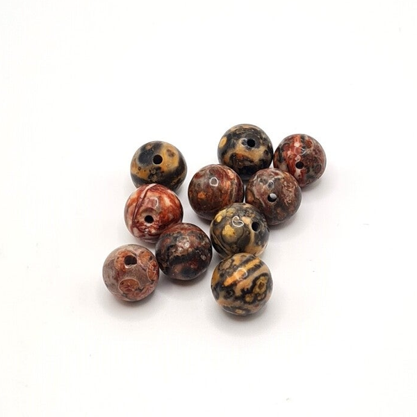 Edelsteen Losse Kralen - Leopard Jasper (8mm) - 10 stuks