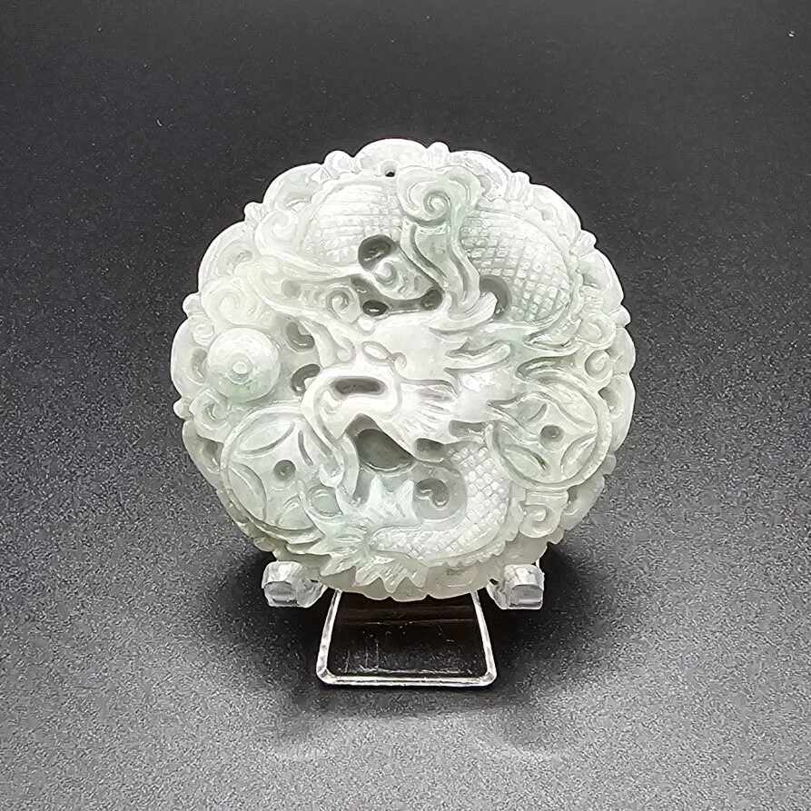 Jadeite Dragon Pendant (2)