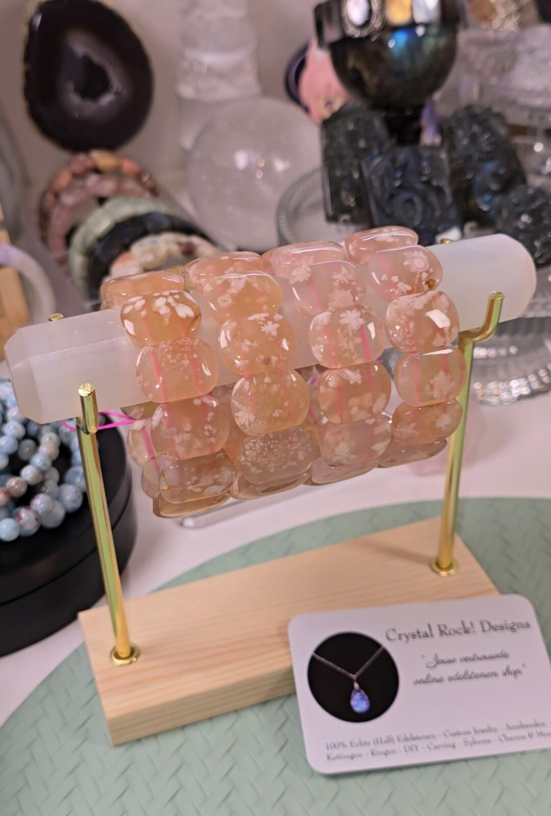 Bloem Agaat / Flower Agate Bangle