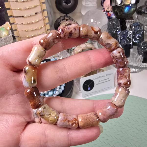 Koraal 'Jade' Agaat / Coral Jade Bangle (CJ4A)