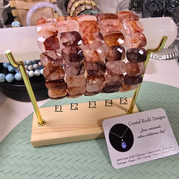 Vuurkwarts Armband / Fire Quartz Soft Bangle