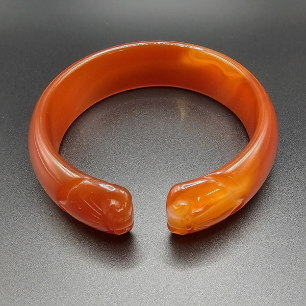 Rode Agaat / Red Agate Bangle C