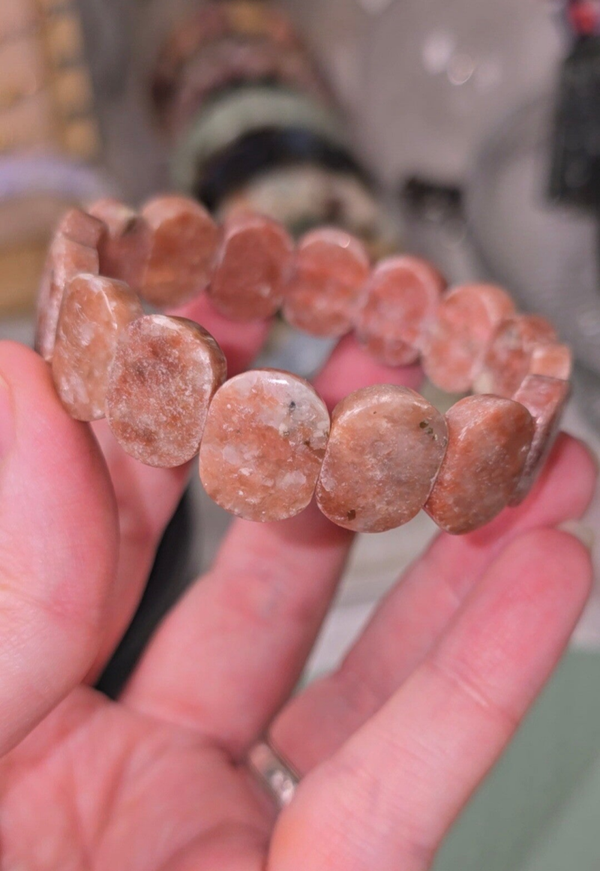 Plum Blossom Jasper Soft Bangle (P2)