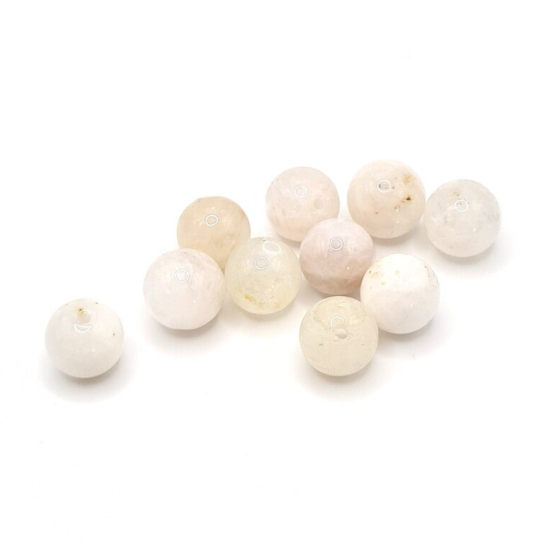 Edelsteen Losse Kralen - White Moonstone non vip (8mm) - 10 stuks