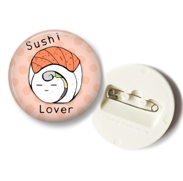 'Sushi Lover' Uramaki Button - 36mm