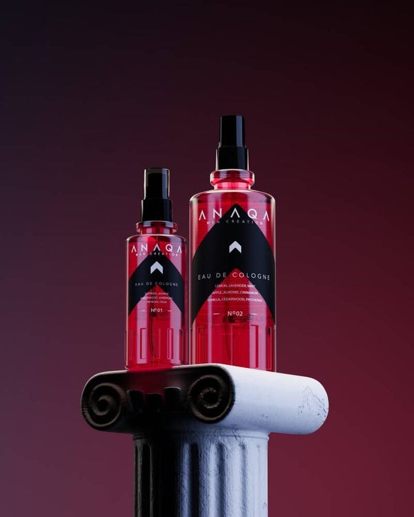 ANAQA Men Creation Eau de Cologne No: 01 – Intensiver Herrenduft mit Safran, Amber & Zedernholz