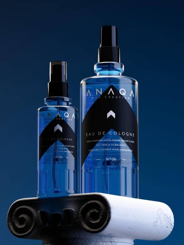 ANAQA Men Creation Eau de Cologne No: 06 – Frischer Herrenduft mit Meeresbrise, Jasmin & Sandelholz