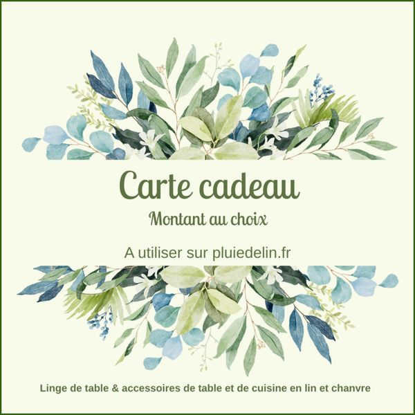 Carte cadeau – Montant au choix
