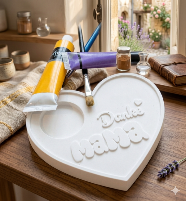 Hartje met theelicht - DIY om zelf te verven