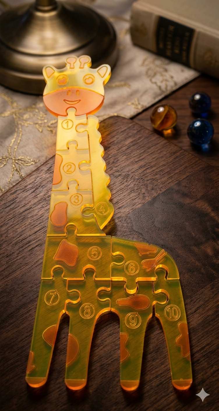 Epoxy puzzel giraf