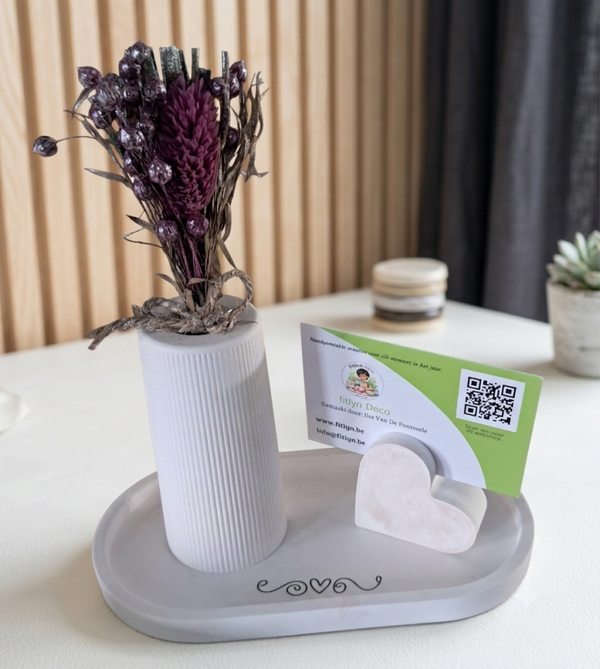 Stijlvol decoratief setje met droogbloemen