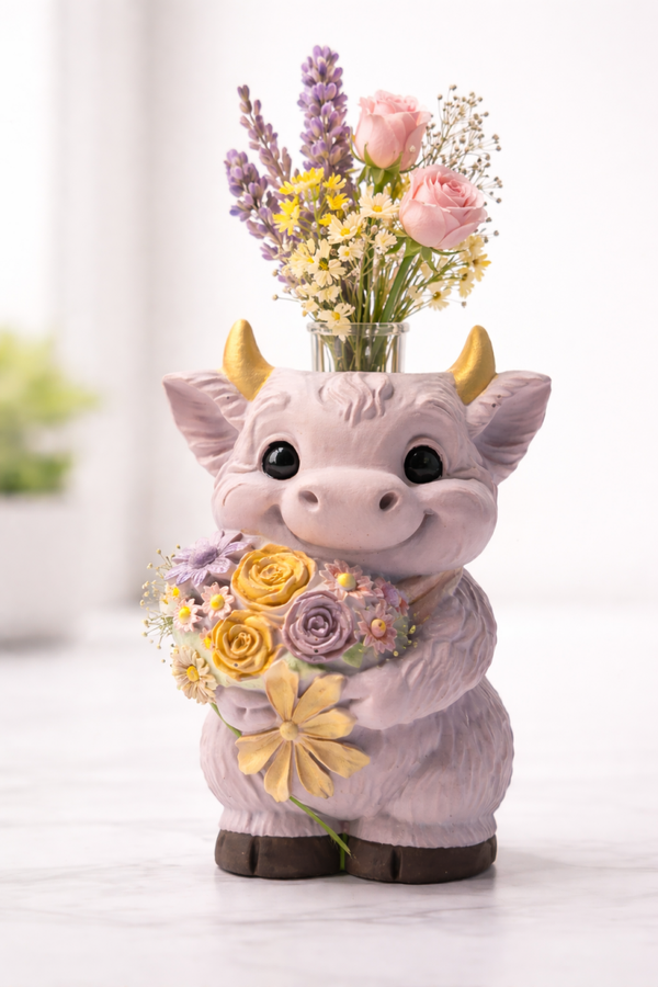 Boeketje Bo – Koe-vaasje voor je mooiste bloem