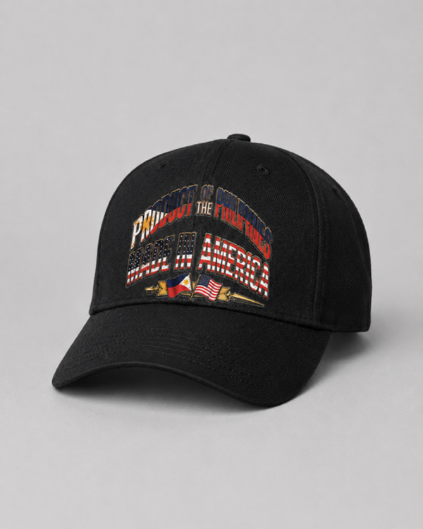 Product of the Philippines; Made in America Hat