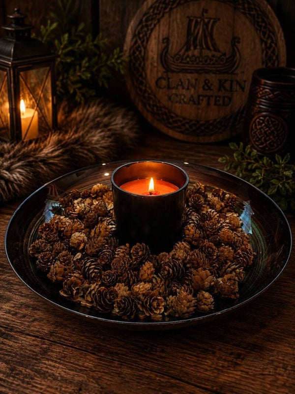 10 oz Frosted Black Glass Soy Candle