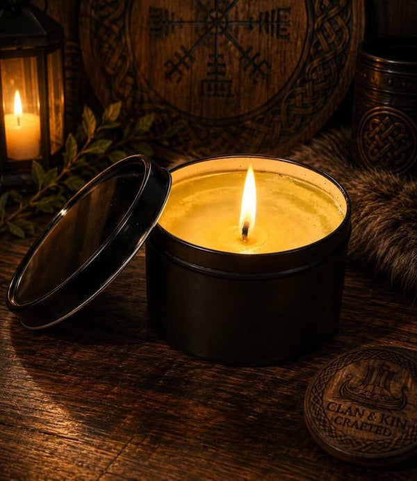 13 oz Black Tin Soy Candle