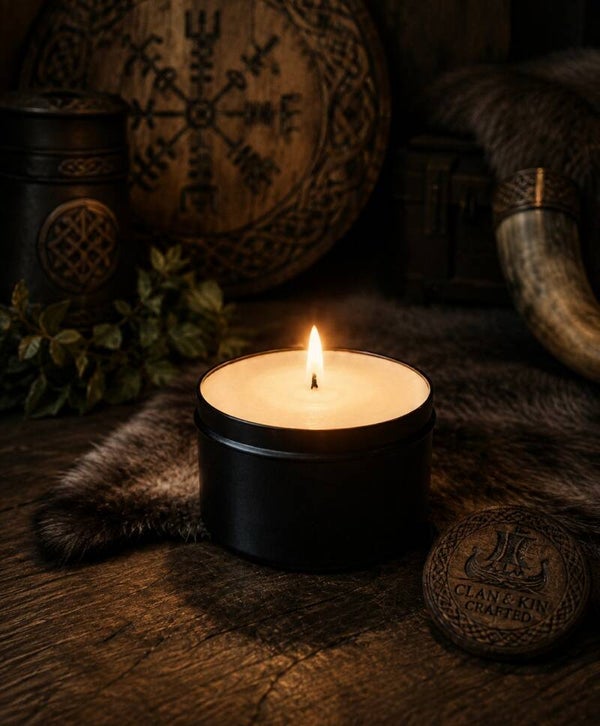 7 oz Black Tin Soy Candle