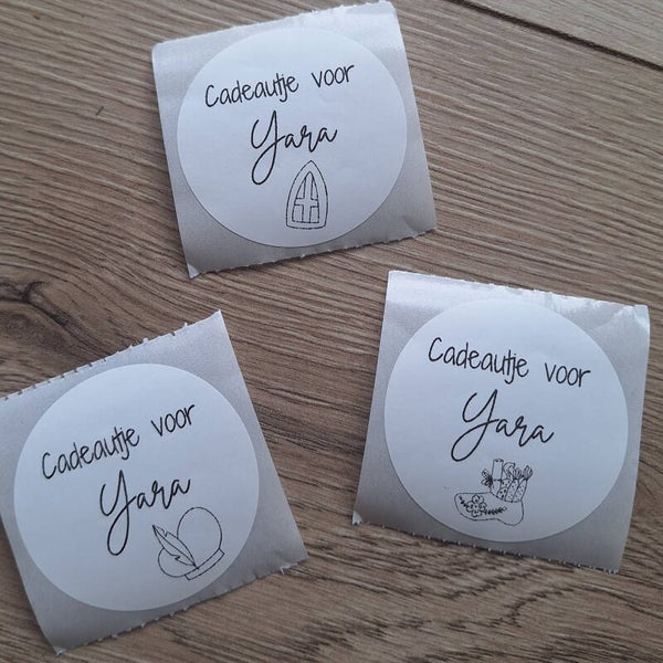 Sticker met naam - Sinterklaas 10stuks
