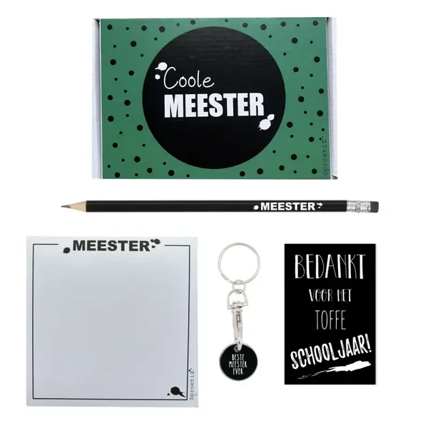 Set Meester Sleutelhanger