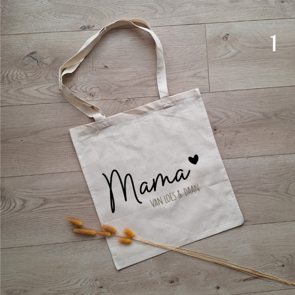 Katoenen shopper Mama van