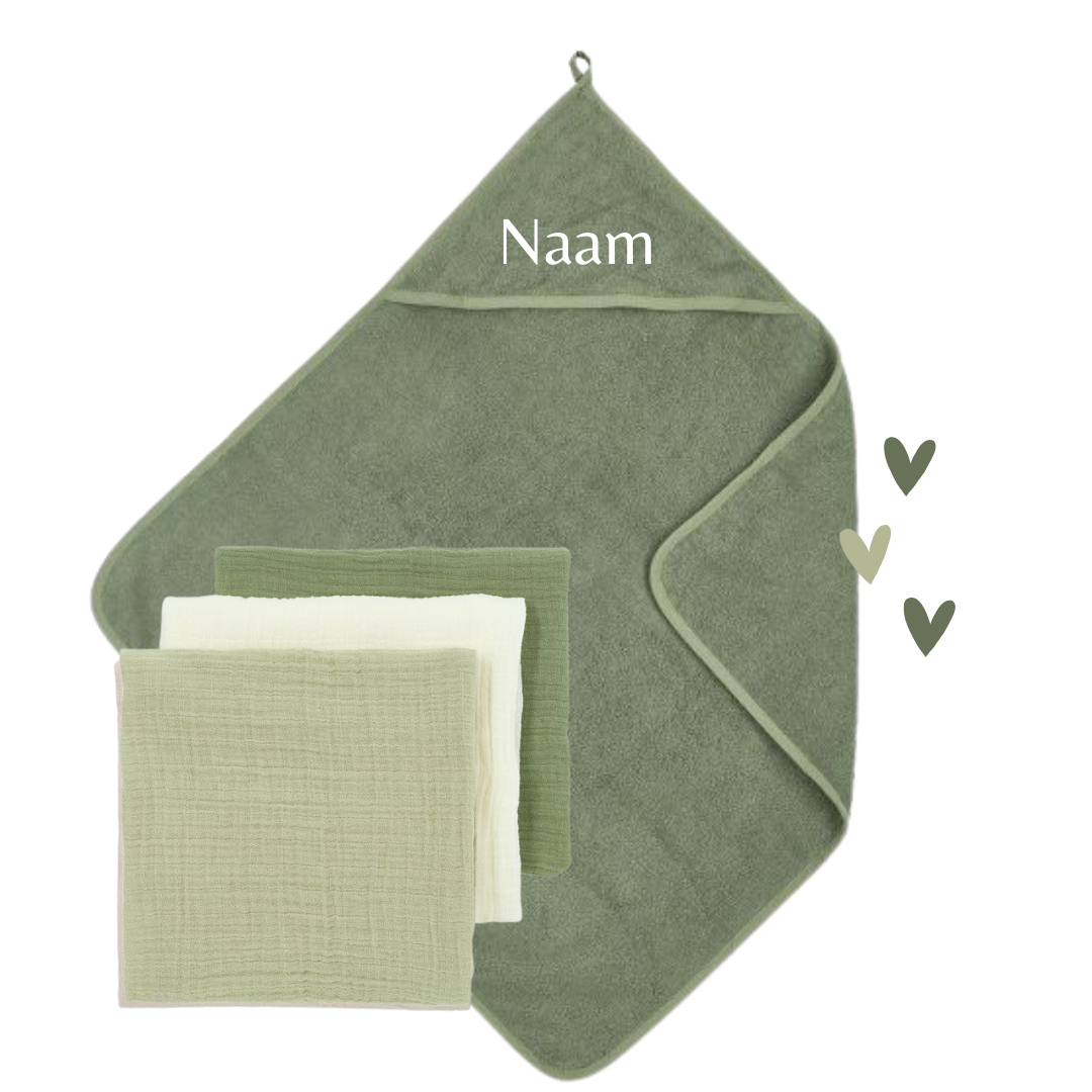 Badsetje Groen - Meyco Baby