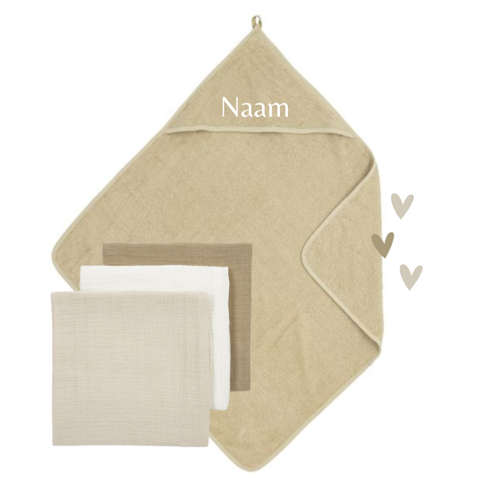 Badsetje Beige - Meyco Baby