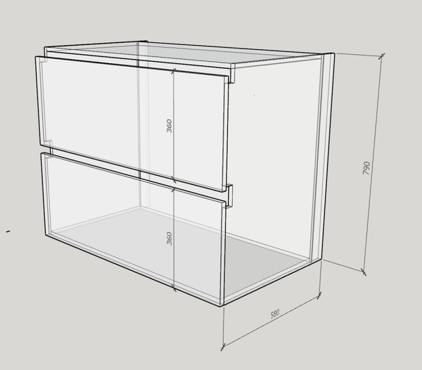 C1 Caisson cuisine 2 casseroliers