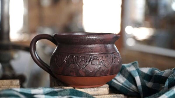 Petit pot à eau en céramique - Inspiration Cambodge