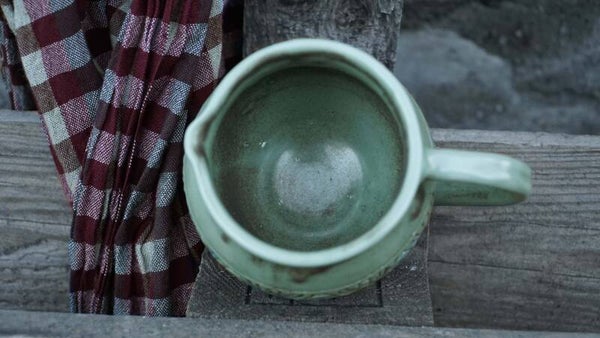 Petit pot à eau avec couvercle en céramique - Inspiration Cambodge