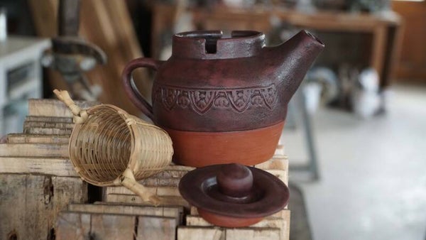 Théière en céramique - Inspiration Cambodge