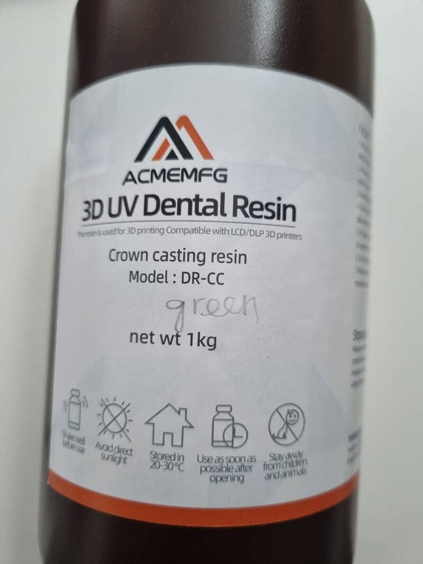 3D Kunststoff ACME ausbrennbar grün