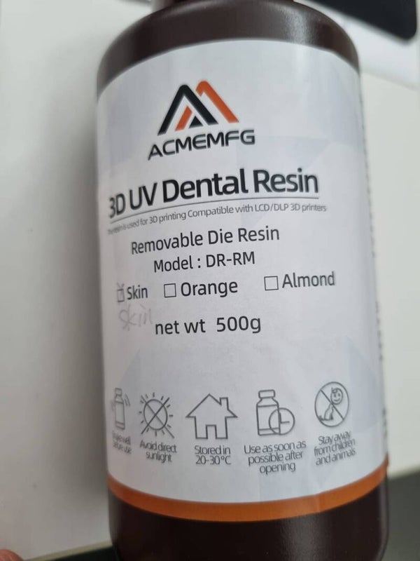 3D Kunststoff ACME  für herausnehmbare Stümpfe 500ml