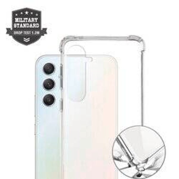 4smarts Hybrid Case Ibiza für Samsung Galaxy A35 – transparentes Schutz-Case mit TPU-Rahmen & PC-Rückseite