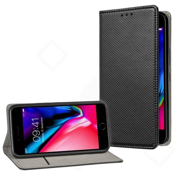 Bookcase Magnetic Hülle für iPhone 7 / 8 / SE 2020 / SE 2022 – Leder Tasche mit Kartenfach