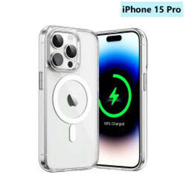 OKKES MagSafe Hülle für iPhone 15 Pro – transparent & ultradünn