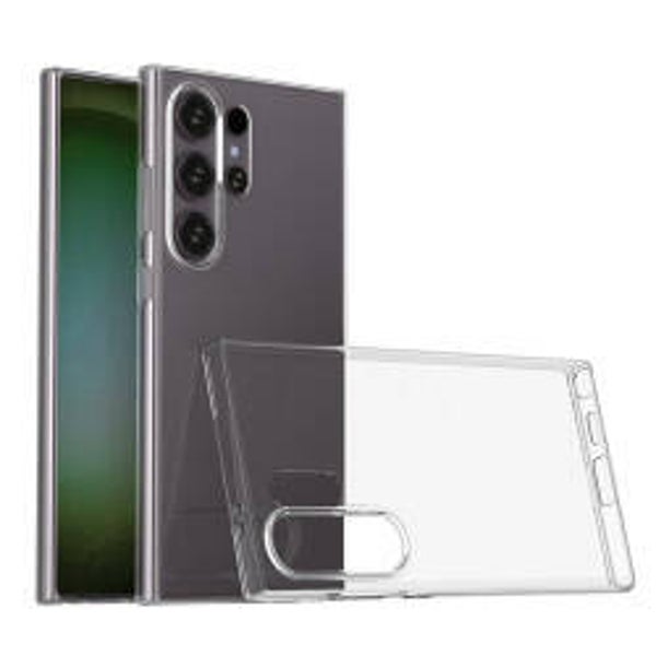 OKKES AIR TPU-Hülle für Samsung Galaxy S24 Ultra – ultradünne Handyhülle aus flexiblem TPU, transparent & federleicht