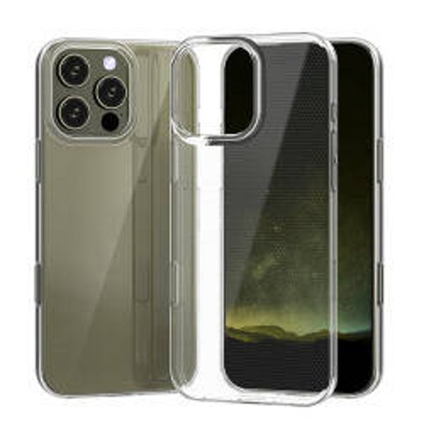 OKKES Air Hülle für iPhone 16 Pro Max – transparent, ultra dünn TPU Case