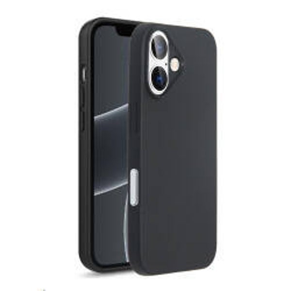 OKKES Basic TPU Hülle für iPhone 16 – Schwarz, ultra dünn & flexibel