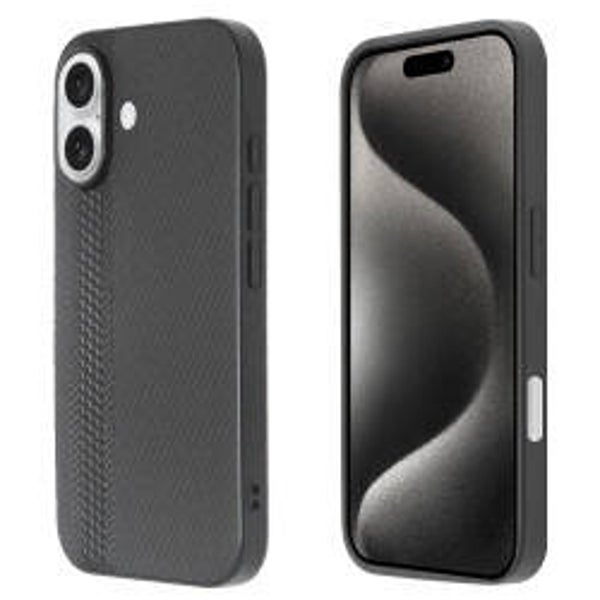 OKKES Carbon Case für iPhone 16 Pro – schlankes Schutzcover mit Carbon-Design