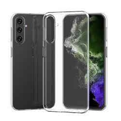 OKKES AIR Ultra Slim TPU Case für Samsung Galaxy S25 – transparente, dünne Schutzhülle (0,3 mm)