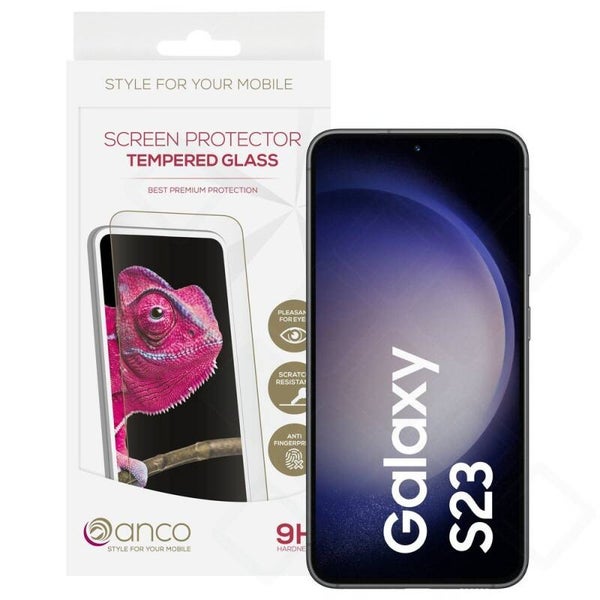 anco Panzerglas Fullscreen für Samsung Galaxy S22 / S23 – 9H Schutzglas
